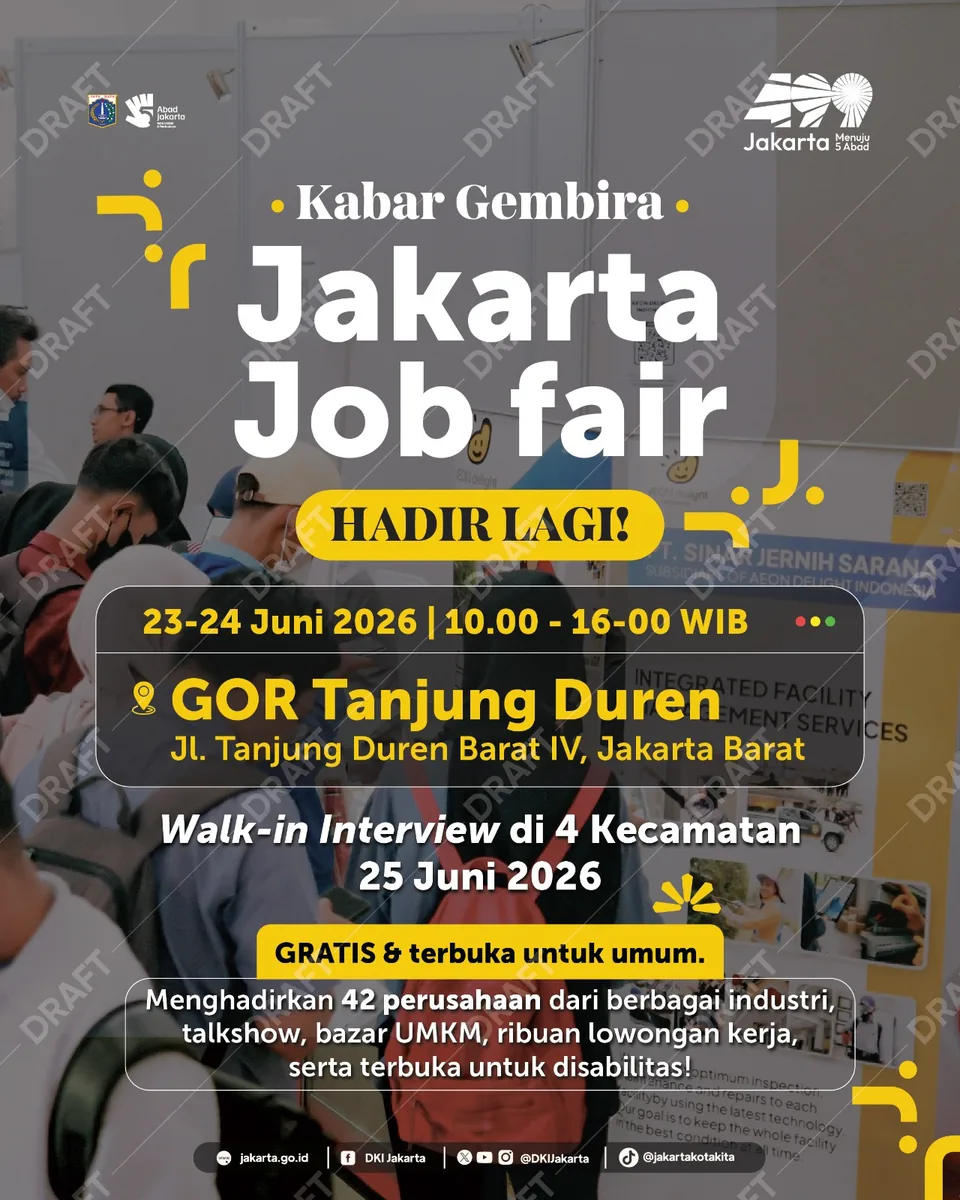 Job Fair Kabupaten Cirebon 2026 (Suku Dinas TKTE Wilayah Kabupaten Cirebon Barat) : 23-24 Juni 2026