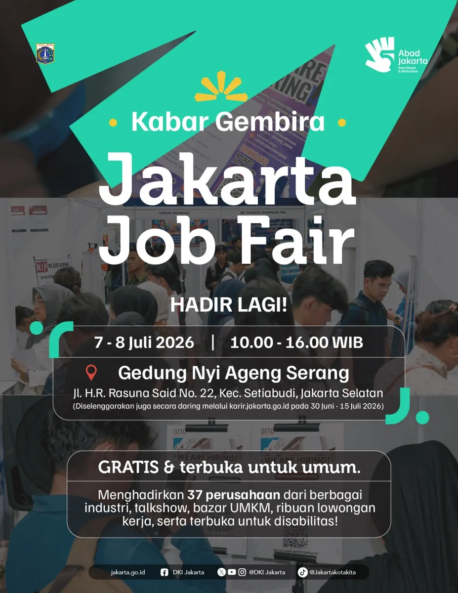 Job Fair Kabupaten Cirebon 2026 (Suku Dinas TKTE Wilayah Kabupaten Cirebon Barat) : 7-8 Juli 2026